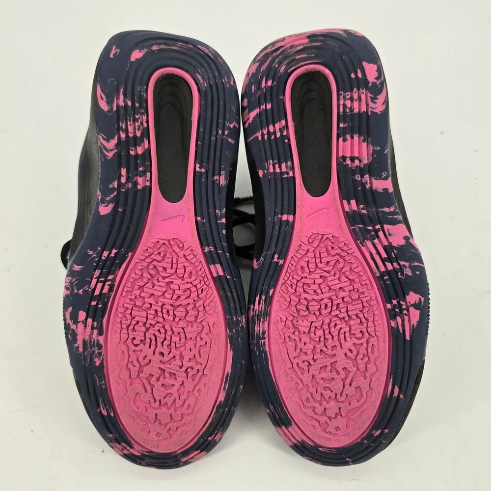 Nike Isofly Kids 2Y Basketball Shoes Black Pink FN4384-003 Athletic Sneakers